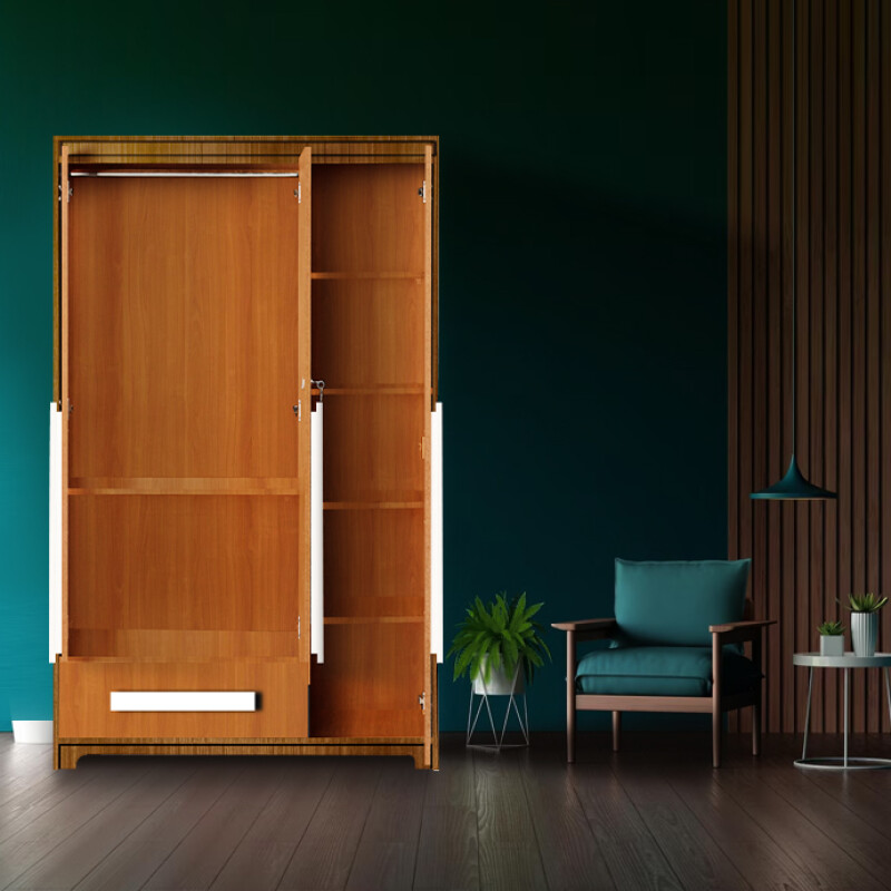 Premium 3 Door Wardrobe in Oxford CherryFinish