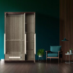 Premium 3 Door Wardrobe in Persian Walnut Finish