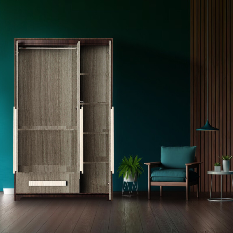 Premium 3 Door Wardrobe in Persian Walnut Finish