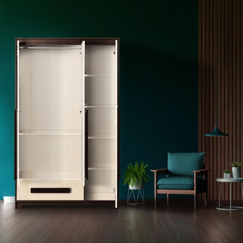 Premium 3 Door Wardrobe in Hiland Pine Finish
