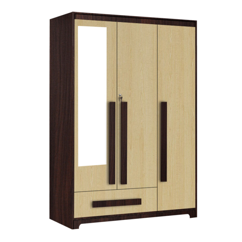 Premium 3 Door Wardrobe in Alberta Maple Finish