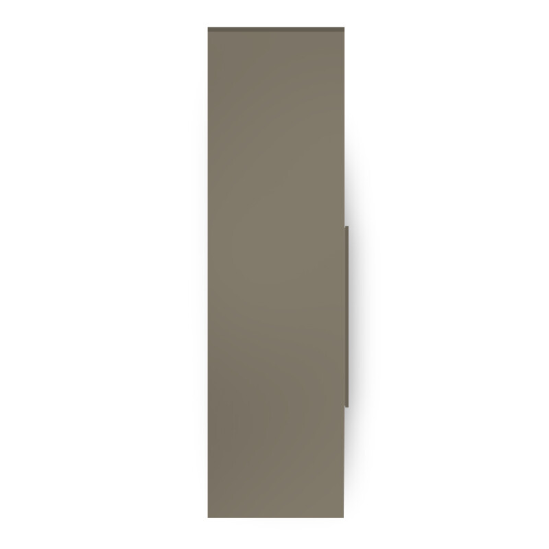 Premium 3 Door Wardrobe in Frosty White & Slate Grey Finish