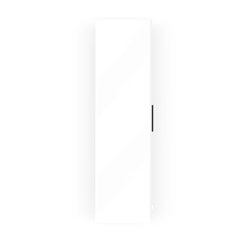 Engineering Wood 4 Door Wardrobe in Black & White