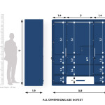 Engineering Wood 4 Door Wardrobe in Electric Blue & White