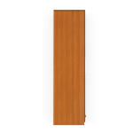 Engineering Wood 4 Door Wardrobe in Oxford Cherry & White