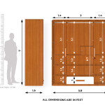 Engineering Wood 4 Door Wardrobe in Oxford Cherry & White