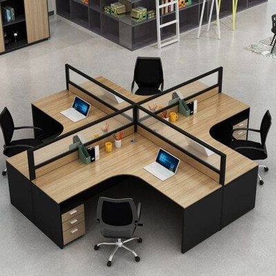 BH Right Angle Workstation With Barriers