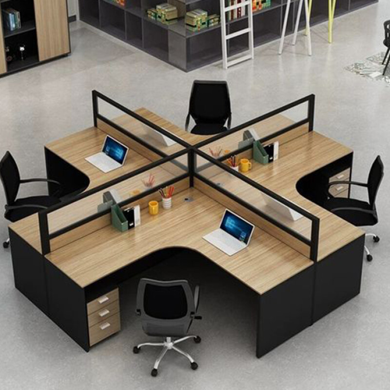 BH Right Angle Workstation With Barriers